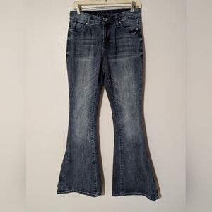 Classic Blue Flared Women Jeans